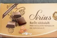 Mängden socker i Dark chocolate with caramelized almonds and icelandic sea salt