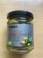 Mängden socker i Økologiske grønne oliven med sten