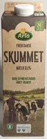 Mängden socker i Frisk Dansk Skummet Mælk 0,1%