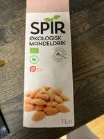 Mängden socker i Økologisk mandeldrik