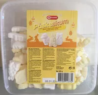 Mängden socker i Påskeskum