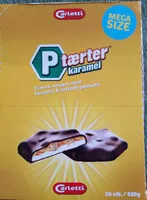 Mängden socker i P taerter Karamel