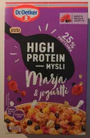 Mängden socker i High protein mysli marja & jogurtti