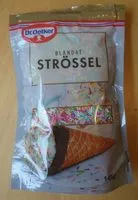 Mängden socker i Blandat strössel