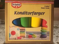 Mängden socker i Konditorfarger