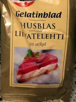 Mängden socker i Gelatinblad