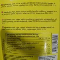 Mängden socker i Mostaza dulce