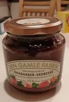 Mängden socker i Fruchtaufstrich Rhabarber - Erdbeere