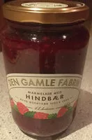 Mängden socker i Marmelade med Hindbær