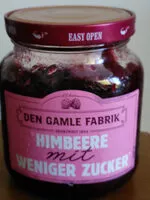 Mängden socker i Himberre mit weniger zucker