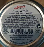 Mängden socker i Caviarmix