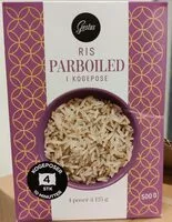 Mängden socker i Ris Parboiled i Kogeposer