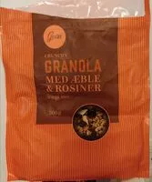 Mängden socker i Granola med æble og rosiner