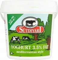 Mängden socker i Yoghurt 3.5% Fat Mediterranean Style