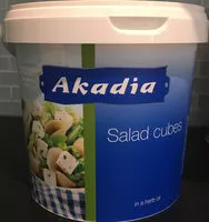 Mängden socker i Salat Cubes in a herb oil