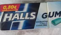 Mängden socker i Halls gum