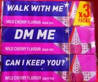 Mängden socker i Kaugummi Wild Cherry Flavour