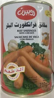 Mängden socker i Beef sausages with chicken