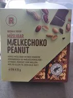 Mängden socker i Muslibar mælkechoko peanut