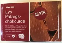 Mängden socker i Lys Pålægschokolade