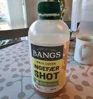 Mängden socker i Bangs økologisk ingefær shot