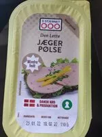 Mängden socker i Jæger pølse