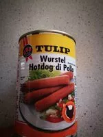 Mängden socker i Wurstel hotdog di pollo