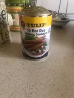 Mängden socker i 10 hot dog skinless sausages