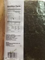 Mängden socker i Yaki sushi nori