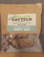 Mängden socker i Datteln mit Erdnüssen und Schoko