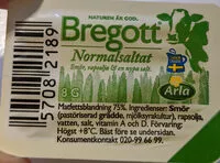 Mängden socker i Bregott Normalsaltat