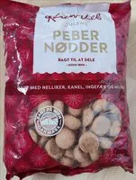 Mängden socker i Pebernødder