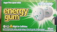 Mängden socker i energy gum