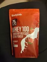 Mängden socker i Whey 100 strawberry milkshake