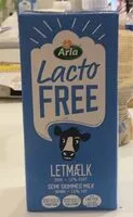 Mängden socker i lacto free letmælk