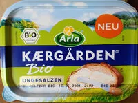 Mängden socker i Kærgården Bio ungesalzen-Butter