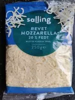 Mängden socker i Revet mozzarella