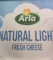 Mängden socker i Natural light fresh cheese