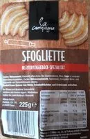 Mängden socker i Sfogliette