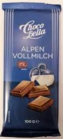 Mängden socker i Choco Bella Alpenvollmilch