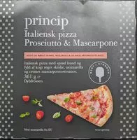 Mängden socker i Italiensk pizza - Prosciutto & Mascarpone