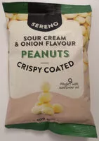 Mängden socker i Crispy Coated Peanuts Sour Cream & Onion Flavour