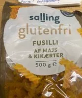 Mängden socker i Fusili af majs og kikærter