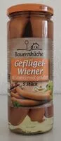 Mängden socker i Geflügelwiener mit Sonnenblumenöl, geräuchert