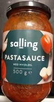 Mängden socker i Pastasauce med hvidløg