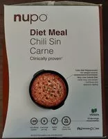 Mängden socker i Diet Meal Chili Sin Carne