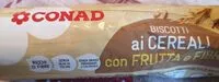 Mängden socker i Biscotti ai cereali con frutta e fibre