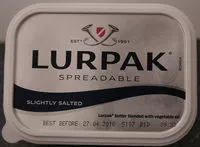 Mängden socker i Lurpak Spreadable Slightly Salted