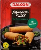 Mängden socker i Fruhlings Rollen Rouleaux de printemps