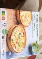 Mängden socker i 2 Tartes aux poireaux